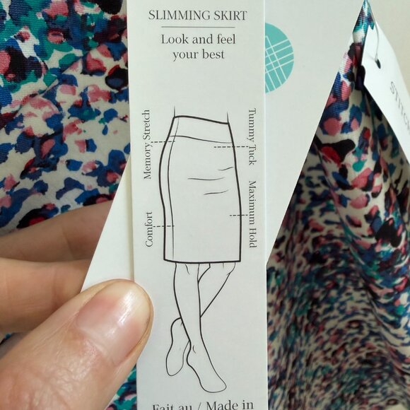 Margaret M Christiana Pencil Skirt NWT Printed Business Casual Size L (slimming) - Picture 5 of 7